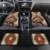 Native American Man Car Mats Feather Headdress With Dream Catcher