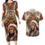 Native American Man Couples Matching Long Sleeve Bodycon Dress and Hawaiian Shirt Feather Headdress With Dream Catcher