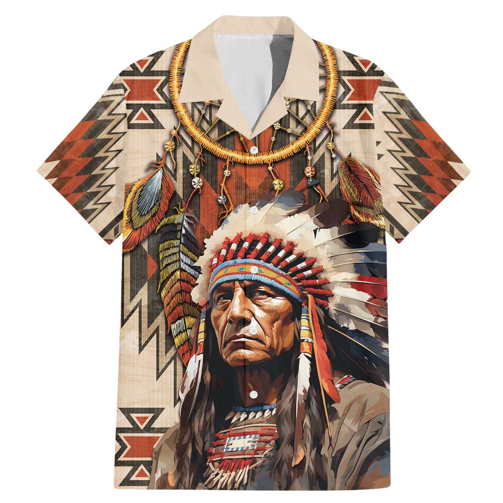 Native American Man Family Matching Mermaid Dress and Hawaiian Shirt Feather Headdress With Dream Catcher
