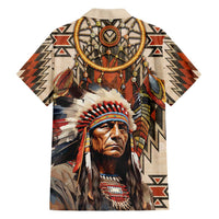 Native American Man Family Matching Puletasi and Hawaiian Shirt Feather Headdress With Dream Catcher