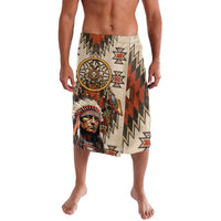 Native American Man Lavalava Feather Headdress With Dream Catcher