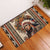 Native American Man Rubber Doormat Feather Headdress With Dream Catcher
