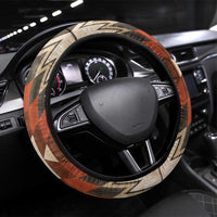Native American Man Steering Wheel Cover Feather Headdress With Dream Catcher