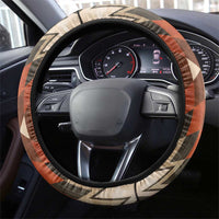 Native American Man Steering Wheel Cover Feather Headdress With Dream Catcher