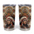 Native American Man Tumbler Cup Feather Headdress With Dream Catcher