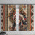 Native American Man Window Curtain Feather Headdress With Dream Catcher