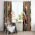 Native American Man Window Curtain Feather Headdress With Dream Catcher