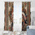 Native American Man Window Curtain Feather Headdress With Dream Catcher