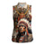 Native American Man Women Sleeveless Polo Shirt Feather Headdress With Dream Catcher