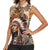 Native American Man Women Sleeveless Polo Shirt Feather Headdress With Dream Catcher