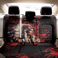 Native American MMIW Back Car Seat Cover Red Indian Women With Red Handprint