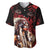 Native American MMIW Baseball Jersey Red Indian Women With Red Handprint