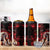 Native American MMIW 4 in 1 Can Cooler Tumbler Red Indian Women With Red Handprint