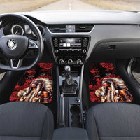 Native American MMIW Car Mats Red Indian Women With Red Handprint