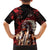 Native American MMIW Family Matching Off Shoulder Maxi Dress and Hawaiian Shirt Red Indian Women With Red Handprint