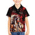 Native American MMIW Family Matching Off Shoulder Maxi Dress and Hawaiian Shirt Red Indian Women With Red Handprint