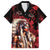 Native American MMIW Family Matching Short Sleeve Bodycon Dress and Hawaiian Shirt Red Indian Women With Red Handprint