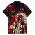 Native American MMIW Family Matching Short Sleeve Bodycon Dress and Hawaiian Shirt Red Indian Women With Red Handprint