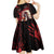Native American MMIW Kid Short Sleeve Dress Red Indian Women With Red Handprint