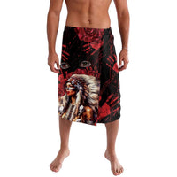 Native American MMIW Lavalava Red Indian Women With Red Handprint