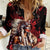 Native American MMIW Women Casual Shirt Red Indian Women With Red Handprint