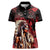 Native American MMIW Women Polo Shirt Red Indian Women With Red Handprint