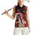 Native American MMIW Women Sleeveless Polo Shirt Red Indian Women With Red Handprint