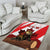 Canada Beaver Adventurer Area Rug With Maple Leaf