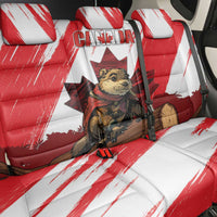 Canada Beaver Adventurer Back Car Seat Cover With Maple Leaf