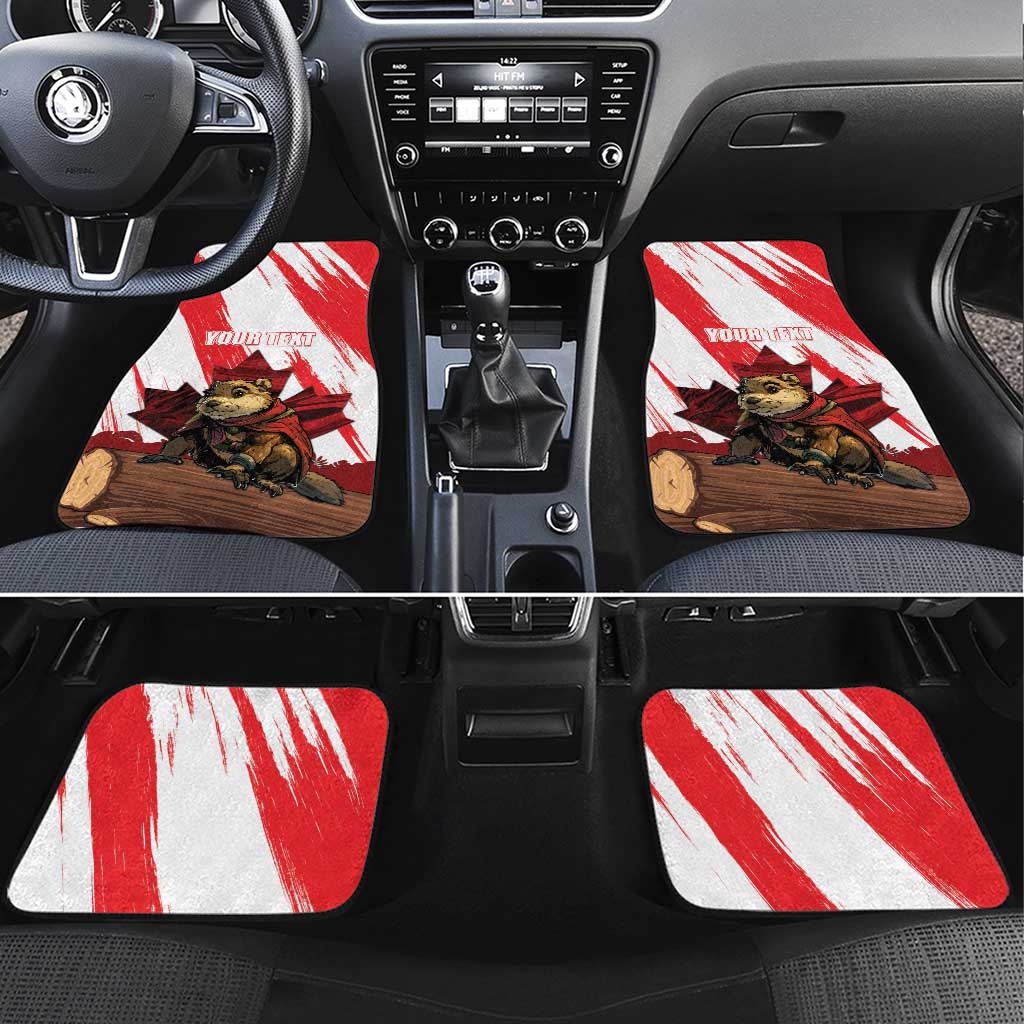 Canada Beaver Adventurer Car Mats With Maple Leaf