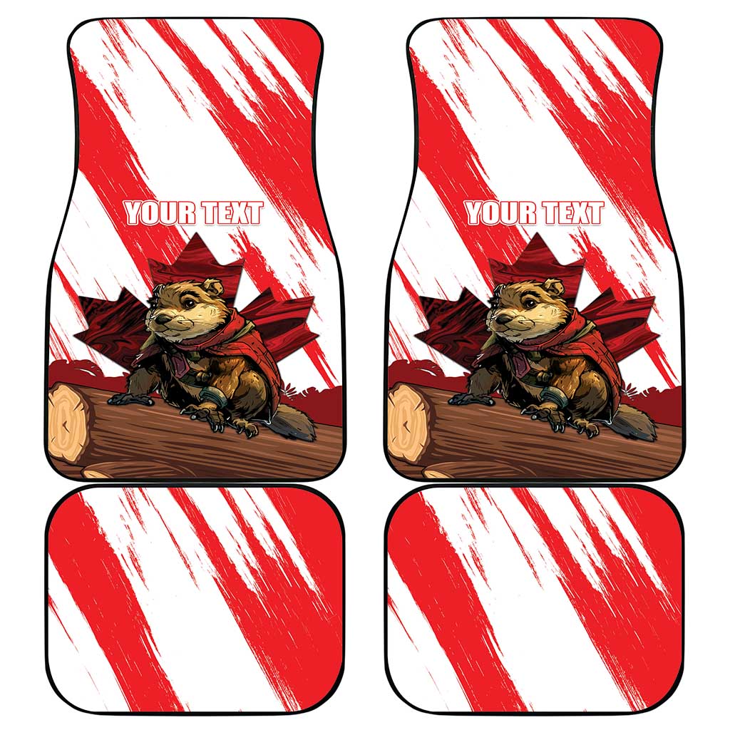 Canada Beaver Adventurer Car Mats With Maple Leaf