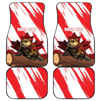 Canada Beaver Adventurer Car Mats With Maple Leaf