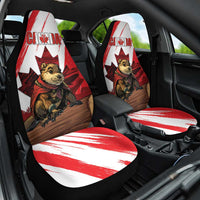 Canada Beaver Adventurer Car Seat Cover With Maple Leaf