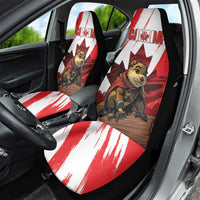 Canada Beaver Adventurer Car Seat Cover With Maple Leaf