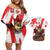 Personalised Canada Beaver Adventurer Couples Matching Off Shoulder Short Dress and Hawaiian Shirt With Maple Leaf