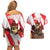 Personalised Canada Beaver Adventurer Couples Matching Off Shoulder Short Dress and Hawaiian Shirt With Maple Leaf