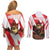 Personalised Canada Beaver Adventurer Couples Matching Off Shoulder Short Dress and Long Sleeve Button Shirt With Maple Leaf