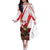 Personalised Canada Beaver Adventurer Family Matching Off The Shoulder Long Sleeve Dress and Hawaiian Shirt With Maple Leaf