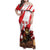 Personalised Canada Beaver Adventurer Family Matching Off Shoulder Maxi Dress and Hawaiian Shirt With Maple Leaf