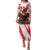 Personalised Canada Beaver Adventurer Family Matching Puletasi and Hawaiian Shirt With Maple Leaf