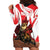 Personalised Canada Beaver Adventurer Hoodie Dress With Maple Leaf