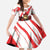 Personalised Canada Beaver Adventurer Kid Short Sleeve Dress With Maple Leaf