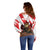 Personalised Canada Beaver Adventurer Off Shoulder Sweater With Maple Leaf