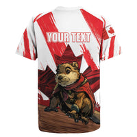 Personalised Canada Beaver Adventurer Rugby Jersey With Maple Leaf