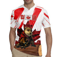 Personalised Canada Beaver Adventurer Rugby Jersey With Maple Leaf