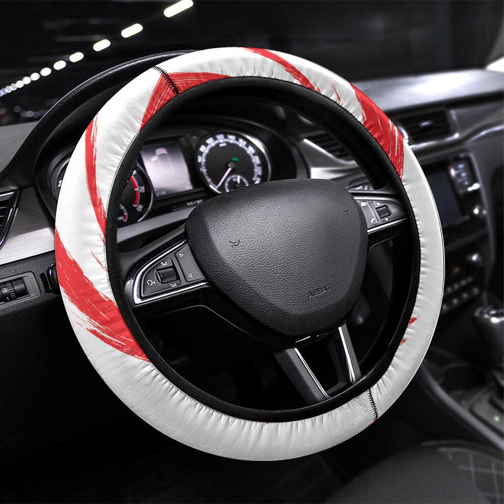 Canada Beaver Adventurer Steering Wheel Cover With Maple Leaf