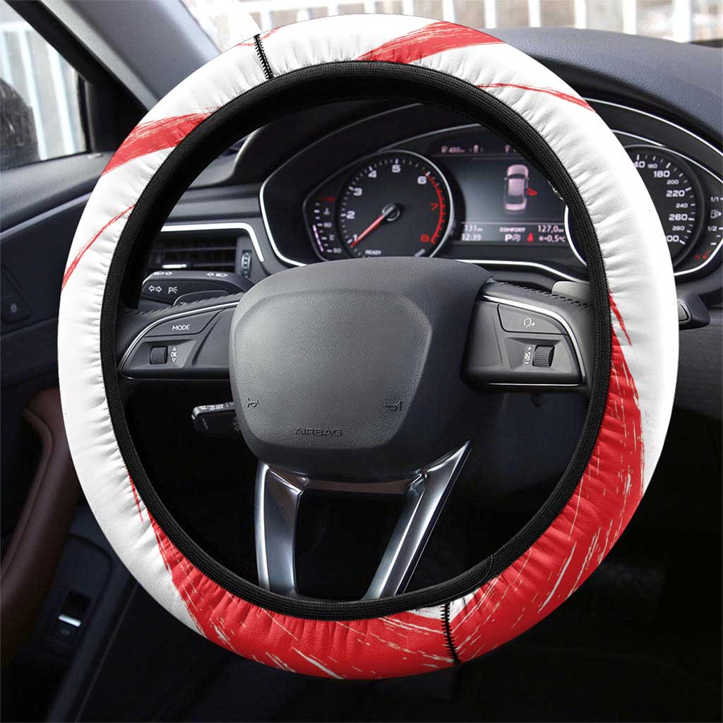 Canada Beaver Adventurer Steering Wheel Cover With Maple Leaf