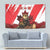 Canada Beaver Adventurer Tapestry With Maple Leaf