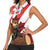Personalised Canada Beaver Adventurer Women Sleeveless Polo Shirt With Maple Leaf