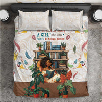 Never Underestimate A Girl Who Loves Reading Books Bedding Set